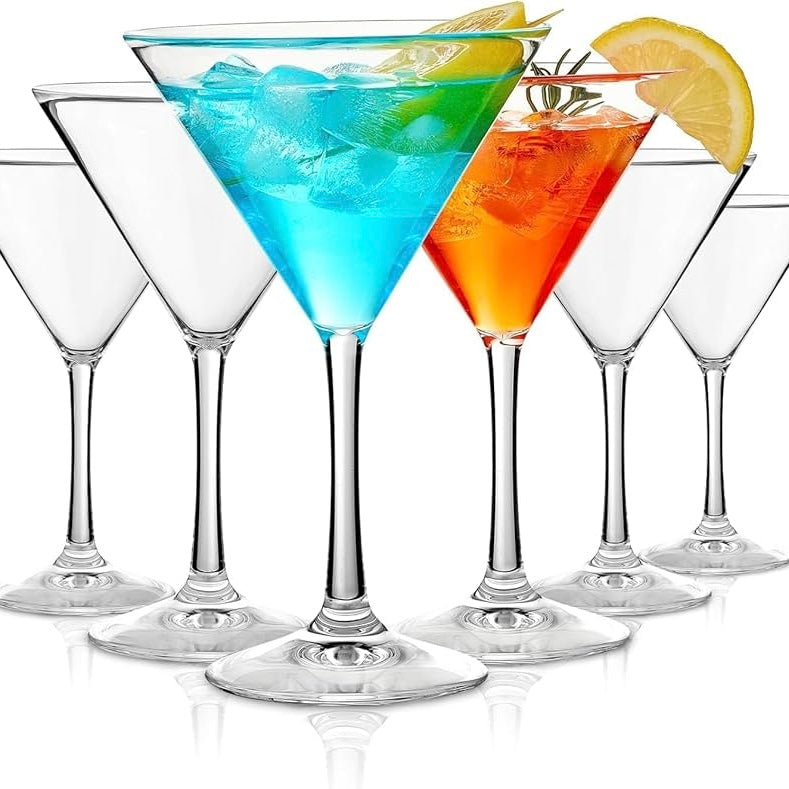 Set 6 Pahare Cocktail Martini  175 ml din sticla transparentă