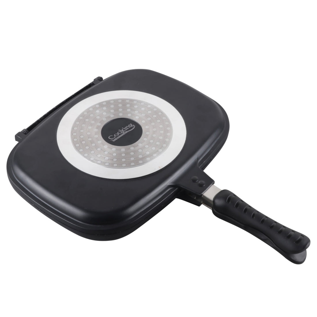 TIGAIE grill DUBLETA DREPTUNGHIULARA TIP ALUMINIU, 36x24x7.5 CM,Inductie DARK LINE CLASSIC,COOKING BY HEINNER