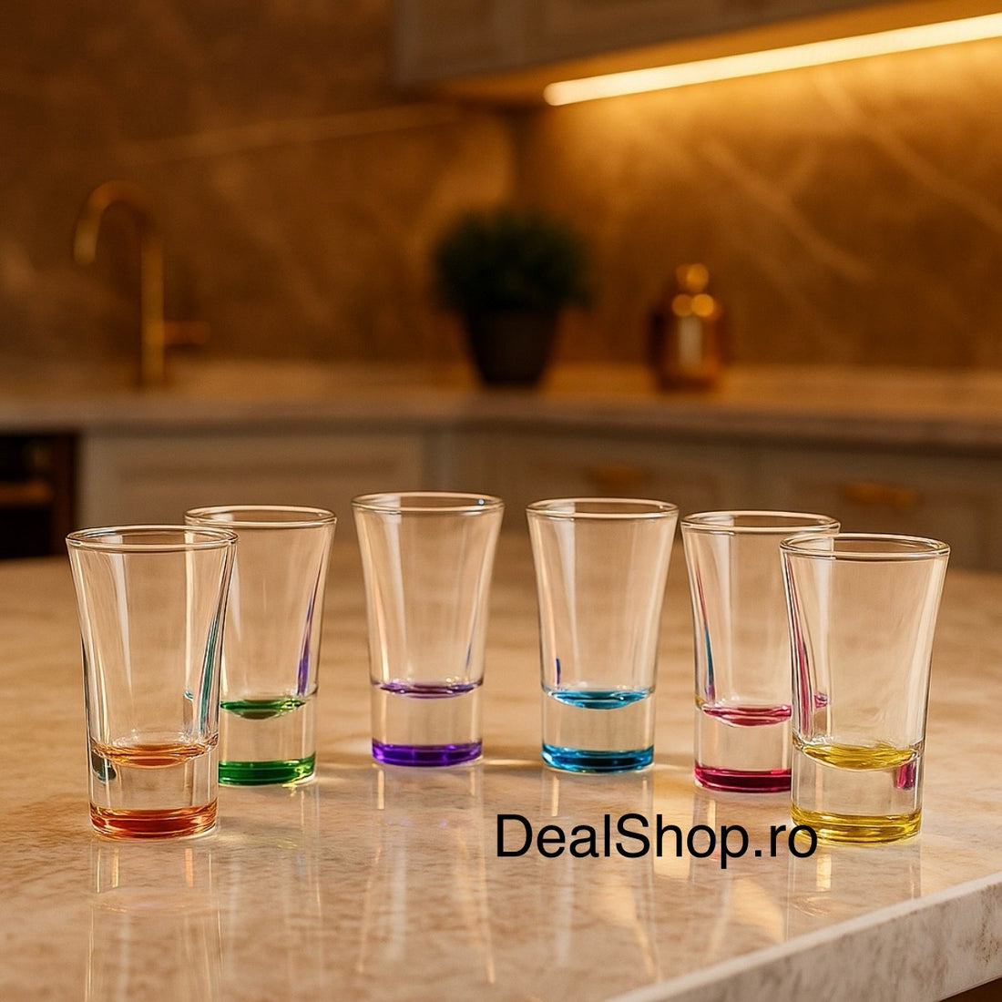 Set 6 pahare pentru shot Uniglass Cheerio 34 ml Ideale pt terasa sau evenimente