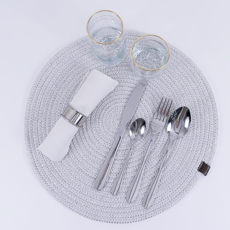 Set tacâmuri inox,24 piese pentru 6 persoane,cutie diplomat