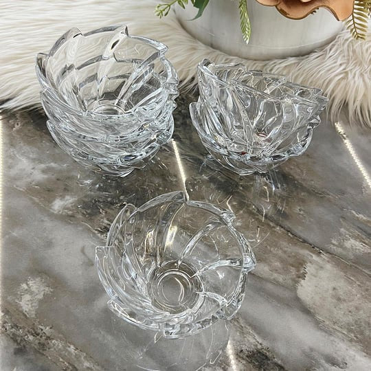 Set 6 boluri sticlă 13 cm ,Ebby
