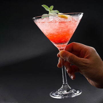 Set 12 Pahare Cocktail Lav Misket 175 ml din Sticlă Transparentă