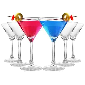 Set 12 Pahare Cocktail Lav Misket 175 ml din Sticlă Transparentă
