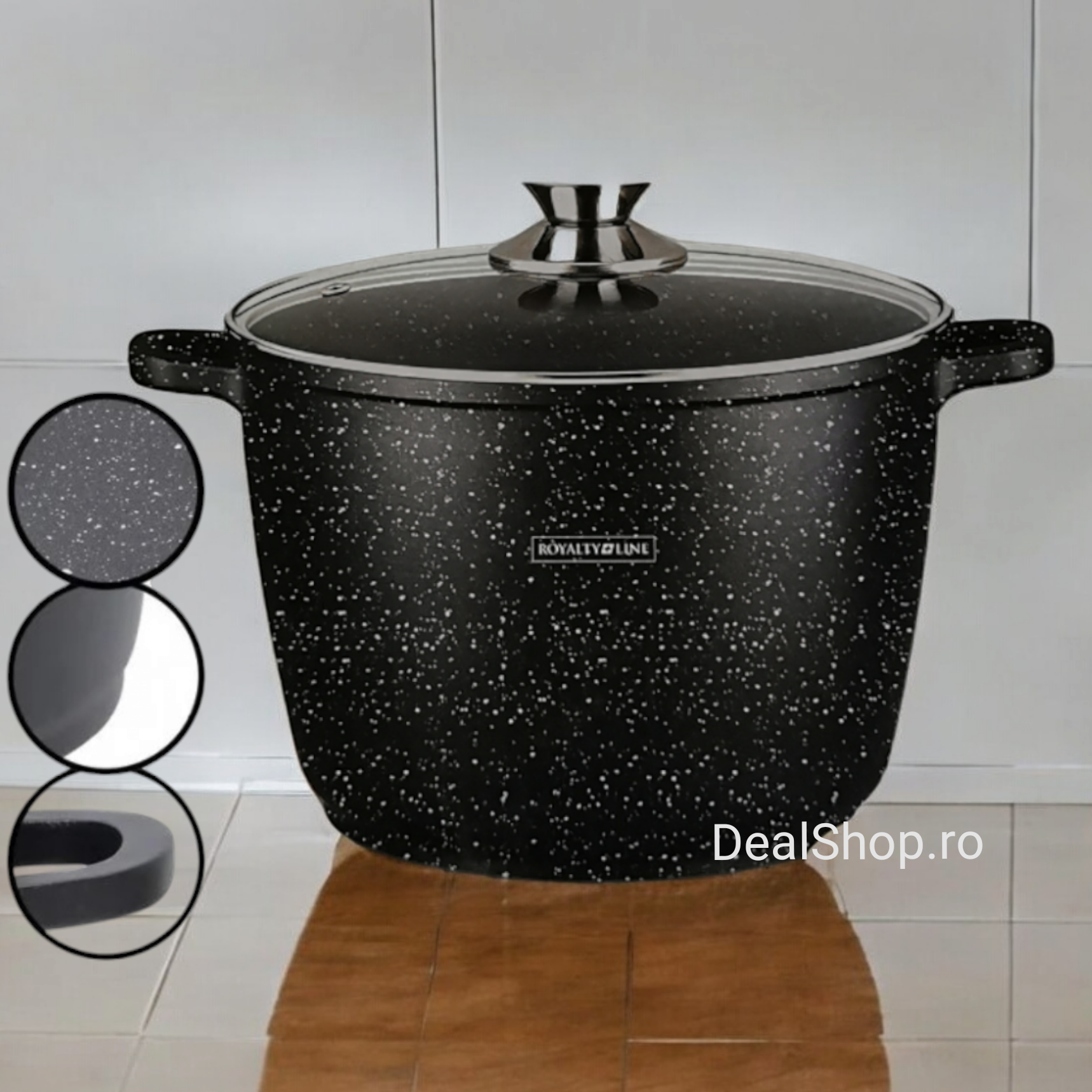 Oala marmorata 10,2 L 28 cm Royalty Line RL-AD28MG