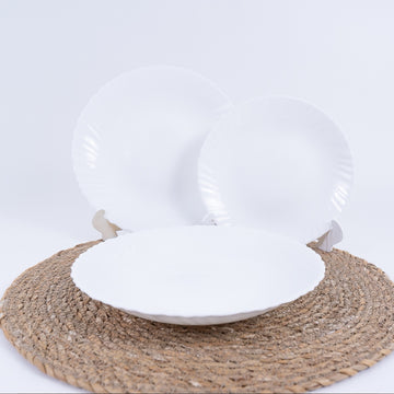 Serviciu 6 persoane de Masa CoK Titan 18 Piese Opal Alb Simplu Eleganta și Funcționalitate