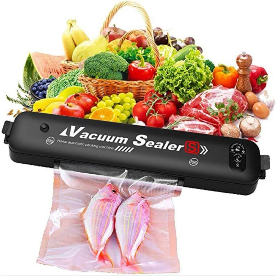 Aparat vidat Vacuum Sealer PRO electric de sigilat si vidat pungi plus+ 10 pungi cadou