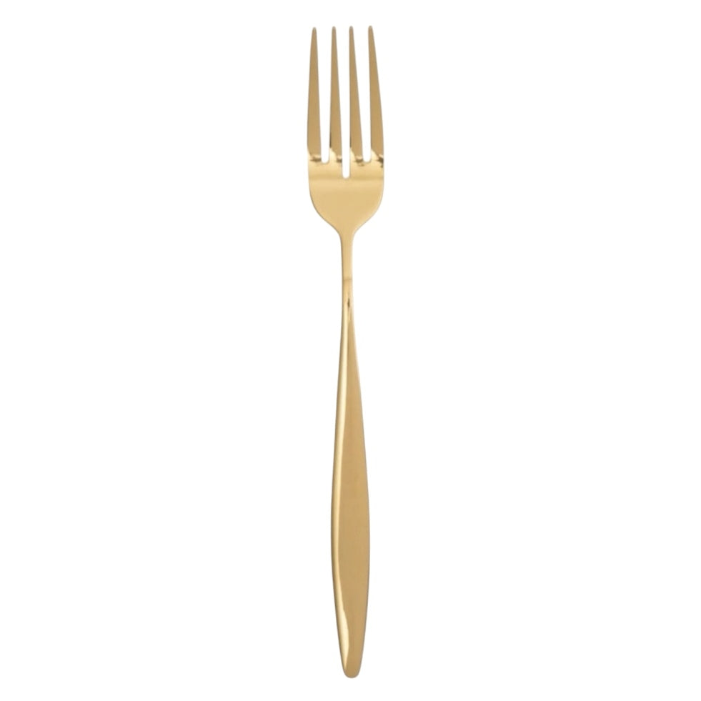 SET 12 FURCULITE INOX AURII DELUXE GOLD