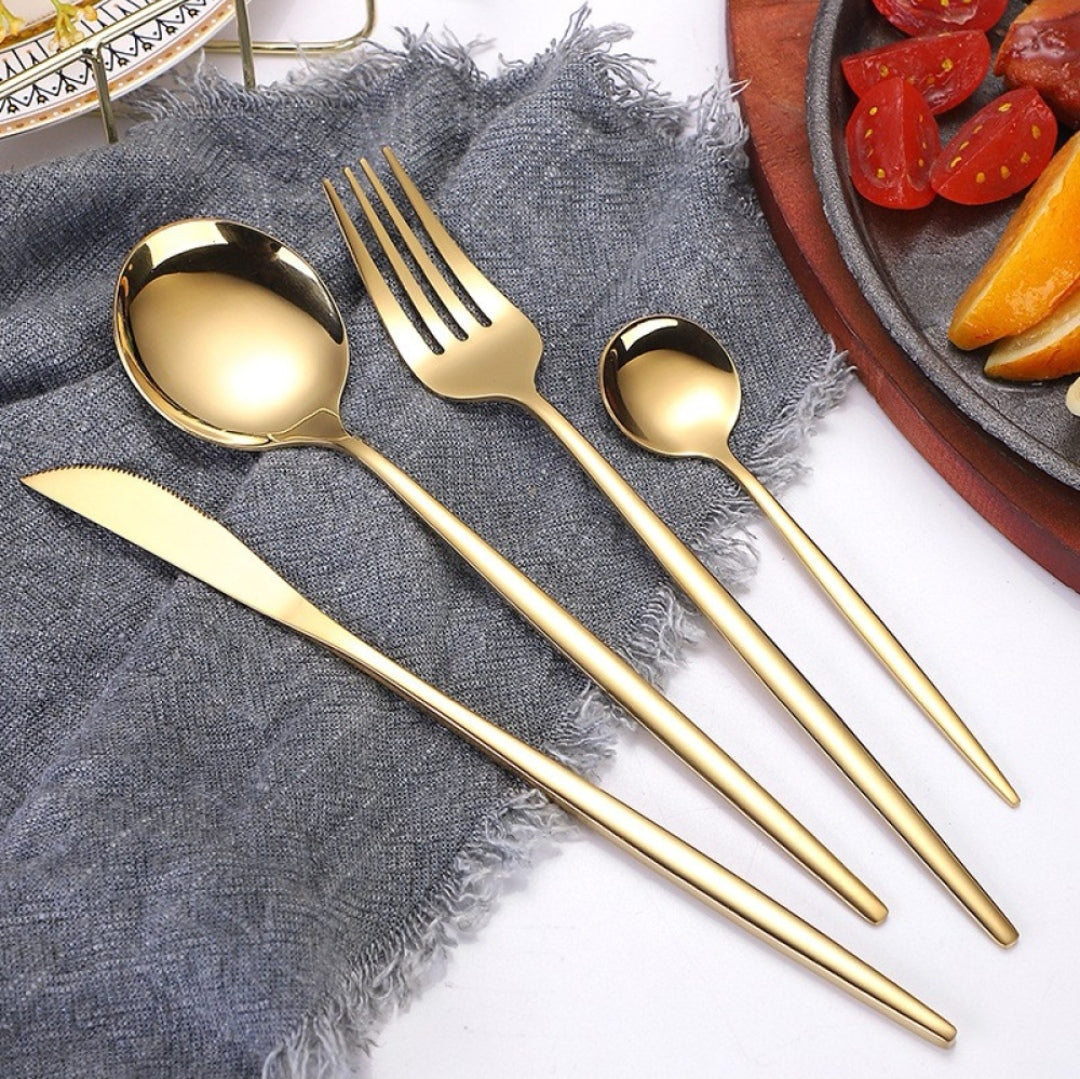 Set tacamuri 12 persoane 48 de piese portugheze Luxury Style Gold
