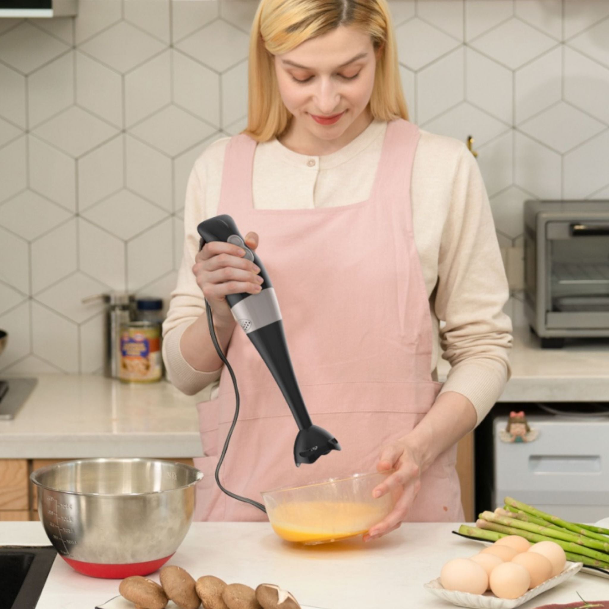 Blender de mana Decakila, 200 W, Negru