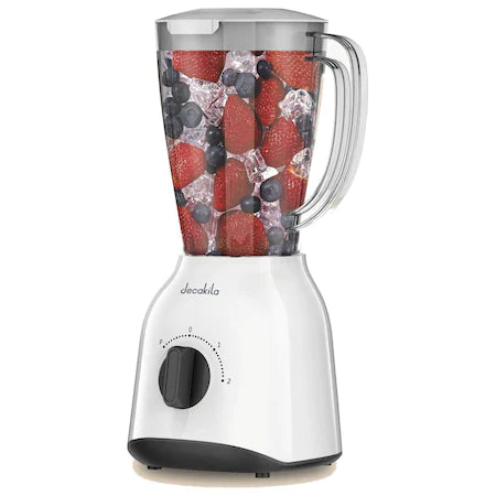 Blender Decakila, 400 W, 1.5 L, 2 viteze, Alb