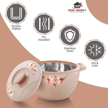 Caserola termoizolanta cu capac 2,1 litri Stylo