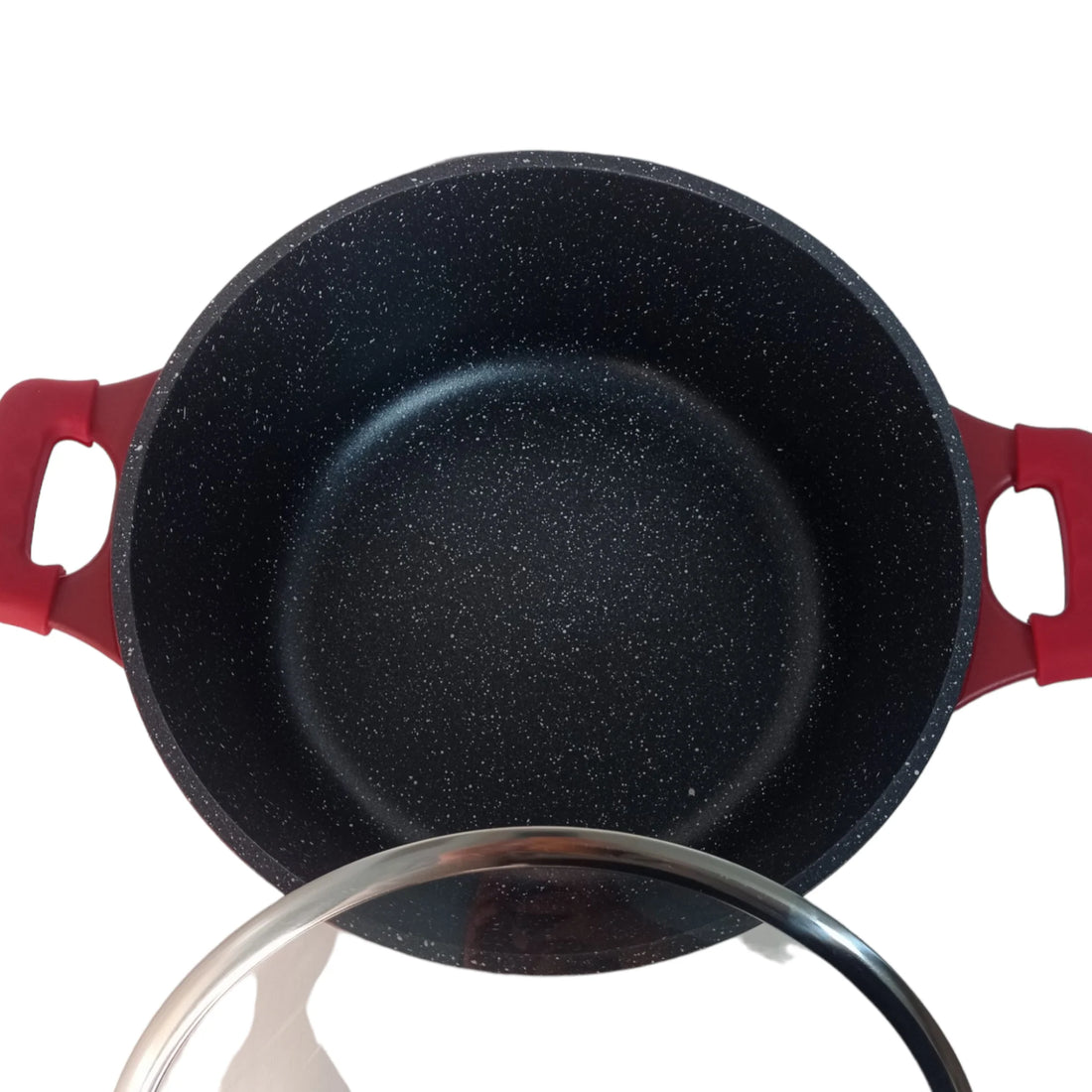 Cratita cu Invelis de Marmura 6,1 litri Royalty line, Rosu