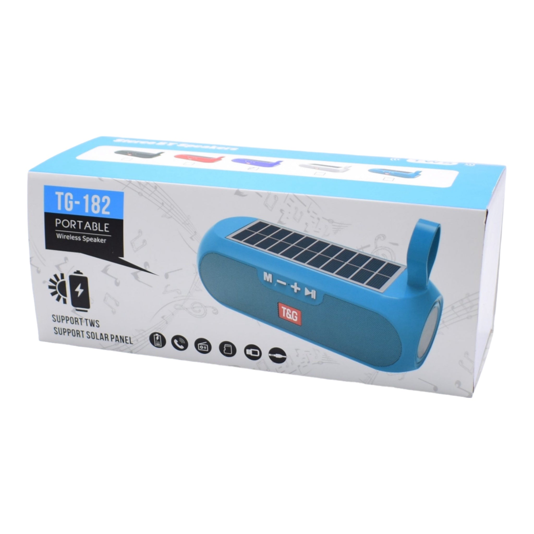 Boxa Portabila Cu Bluetooth,USB,microSD,AUX,Radio,Hands-Free,Incarcare Solara – TG-182