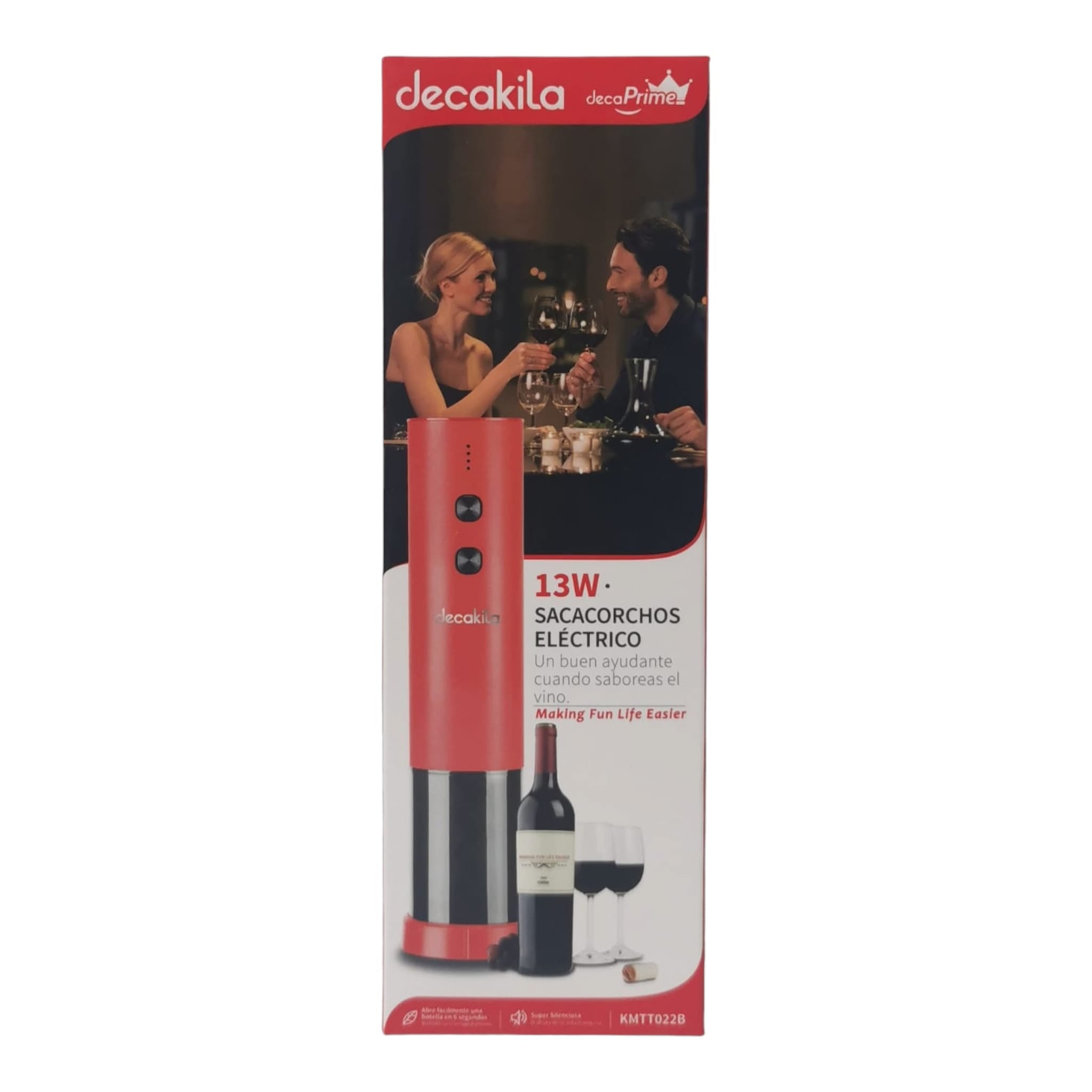 Tirbuson electric Decakila, USB, Rosu KMHS019B