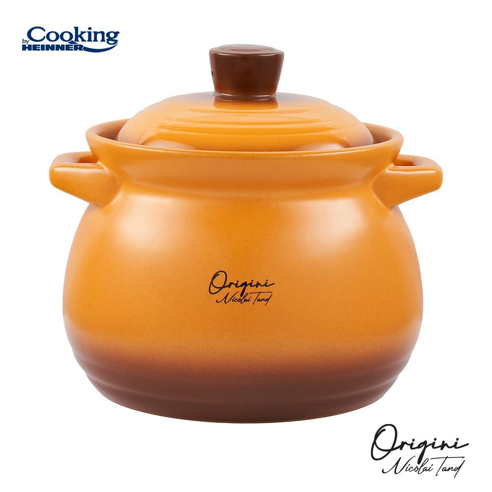 Oala 4.5 litri cu capac ceramică, Cooking by Heinner  Origini Chef Nicolai Tand, 17 x 18 cm,