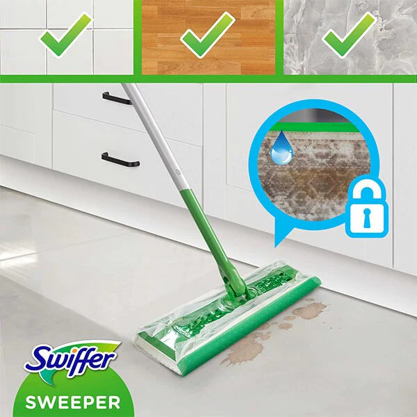 Rezerve umede mop SWIFFER Wet 28.8 cm, 10 bucati