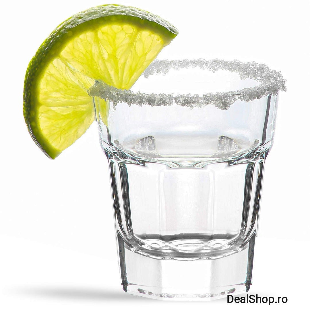 Set 12 pahare din Sticla pentru țuică shot 45 ml Lav Aras
