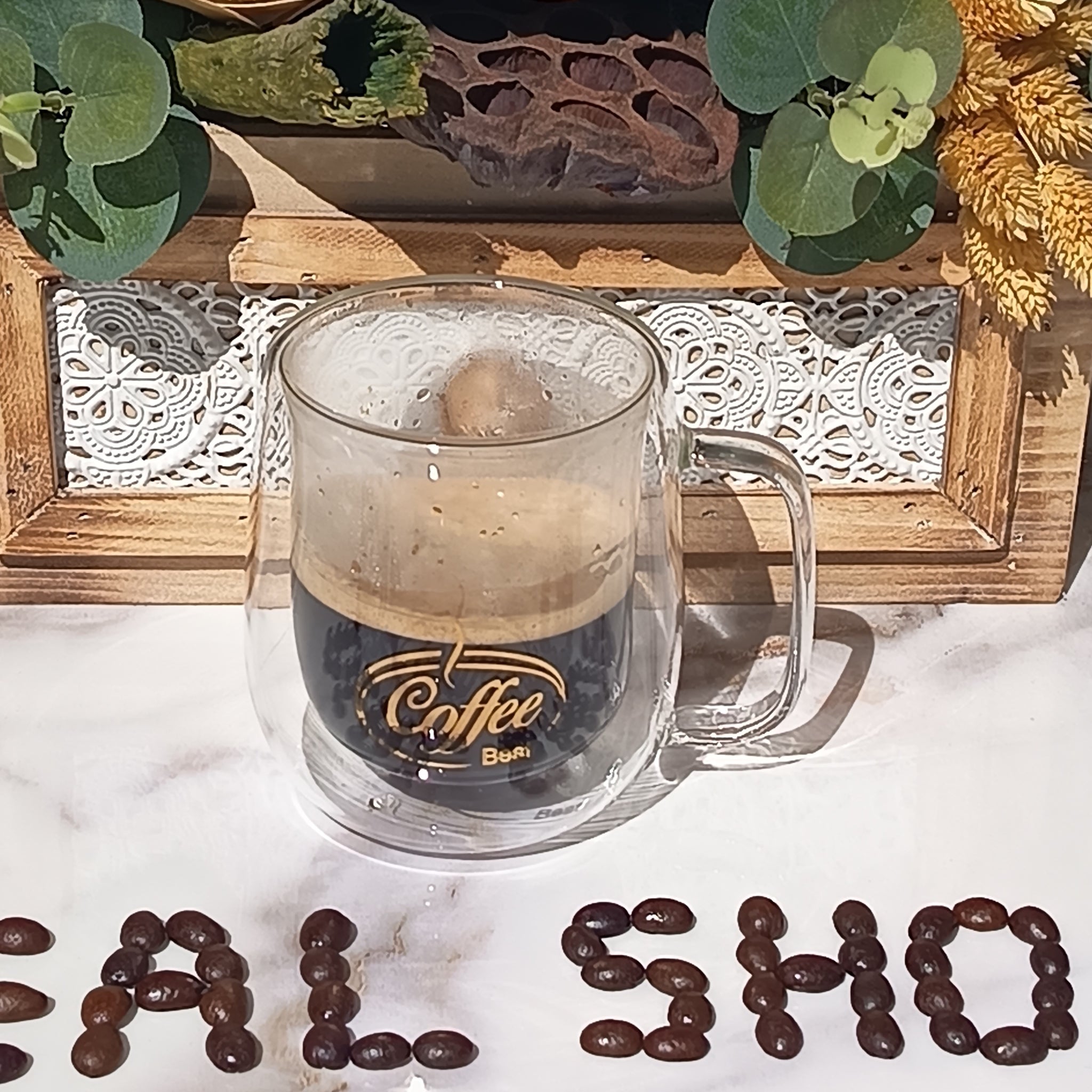 Set 4 Cești Cafea Termorezistente 250 ml Caffe Latte & Latte Macchiato coffe CADOUL PERFECT