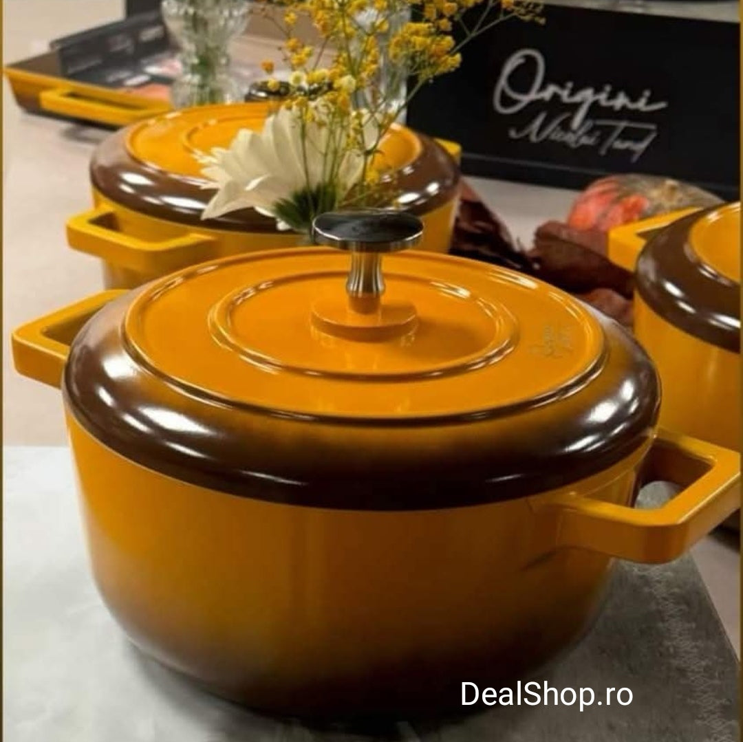 Cratita 5,8 litri 26 × 12,5 cm cu capac RECOMANDAT DE  NICOLAI TAND COOKING BY HEINNER