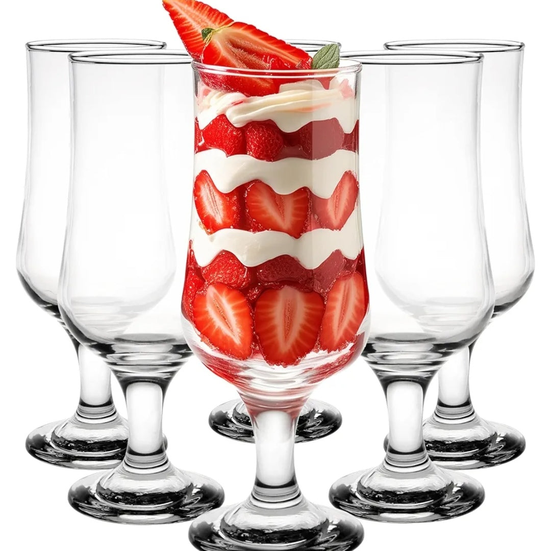 Set 12 pahare cu Picior Uniglass Ariadne 365 ml Perfecte pt Bere Suc Apă sau Cocktail terasa piscina evenimente