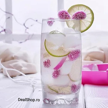 Set 6 pahare pentru apa suc vin bere Lav Adora 390 ml sticla transparenta