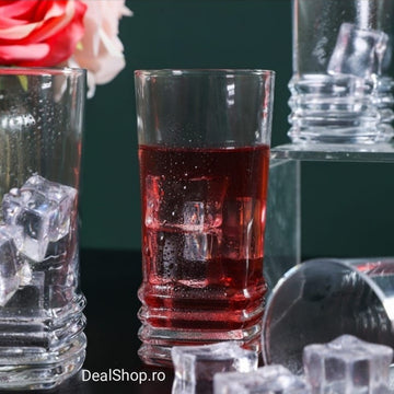 Set 12 pahare sticla Lav Elegan 335 ml Eleganță și Versatilitate pentru Orice Ocazie