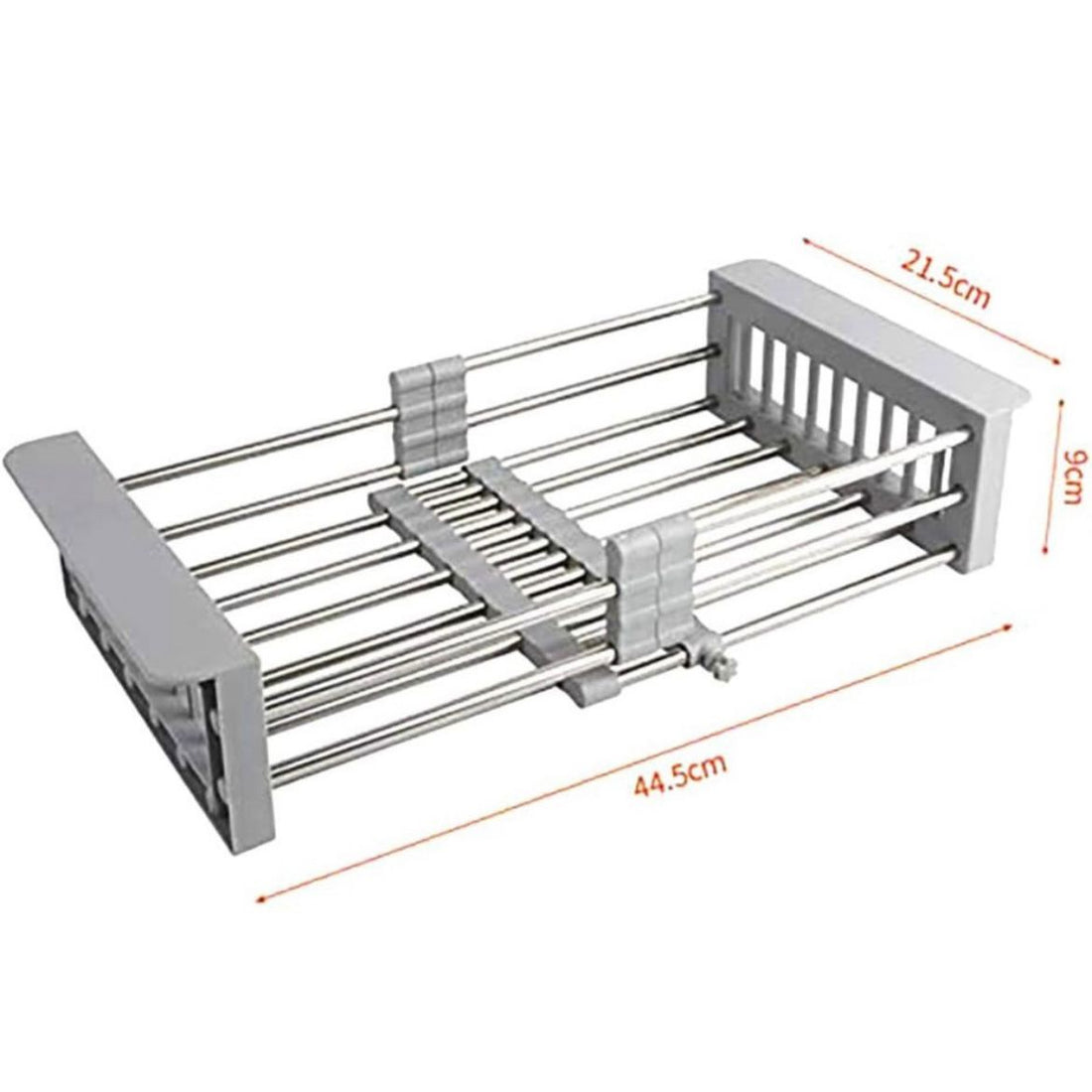 Organizeaza si usuca vesela eficient si ordonat Scurgator vase Inox 44,5 cm, Argintiu