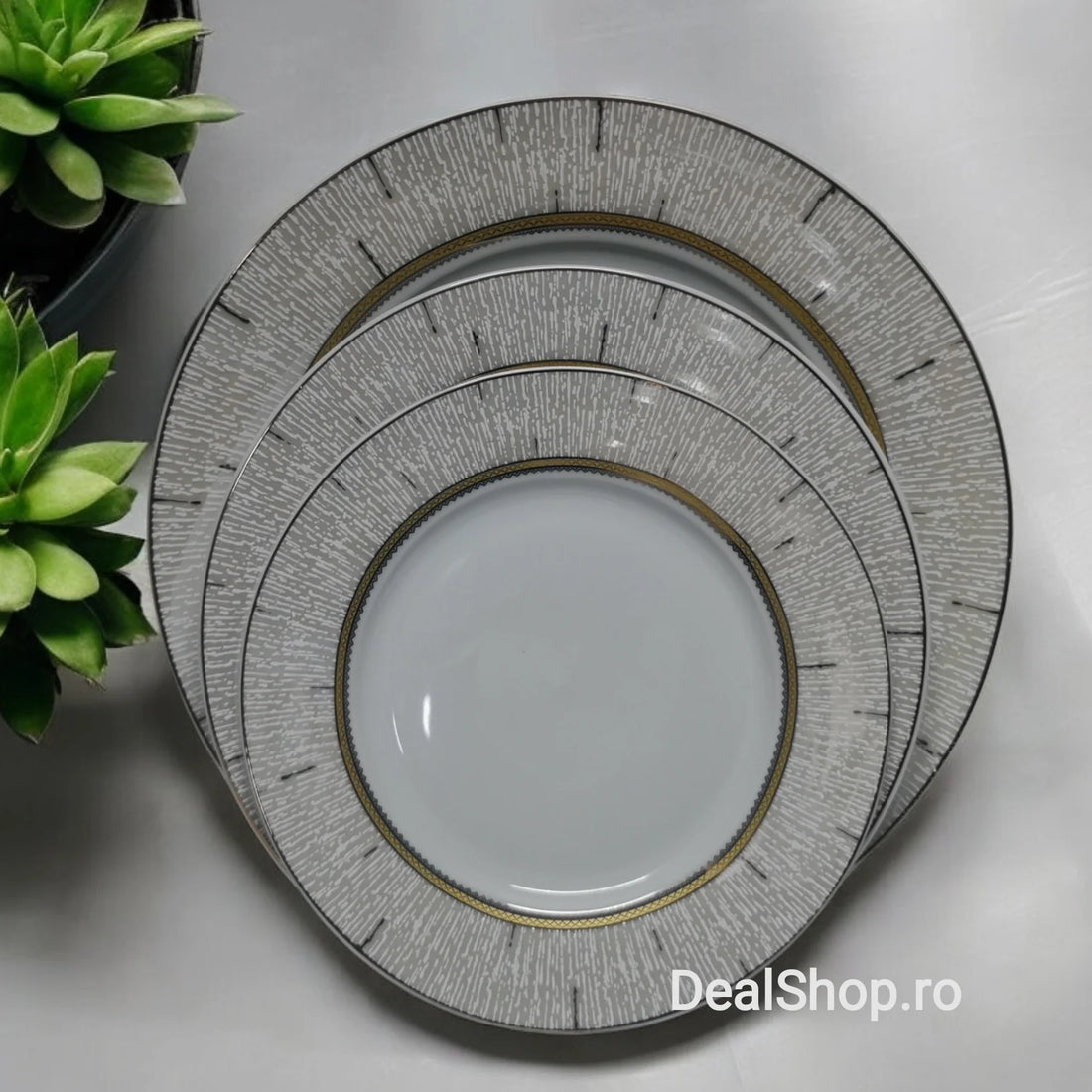 Serviciu de Masa din Portelan pentru 12 Persoane 44 Piese Rawi 104 CADOUL PERFECT