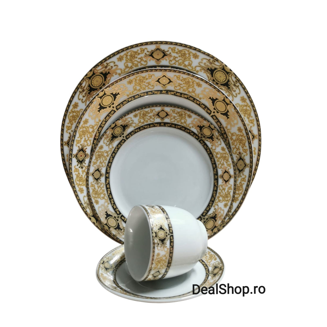 Serviciu de masa din Portelan pentru 6 persoane 30 piese Malooki Luxury Collection CADOUL PERFECT