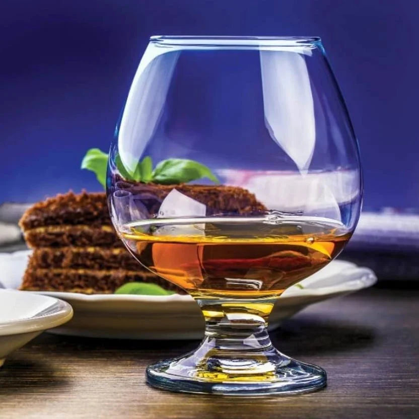 Set 12 Pahare Cognac whiskey 250 ml sticla Kouros Uniglass  Eleganță și Stil pentru Băuturi Fine