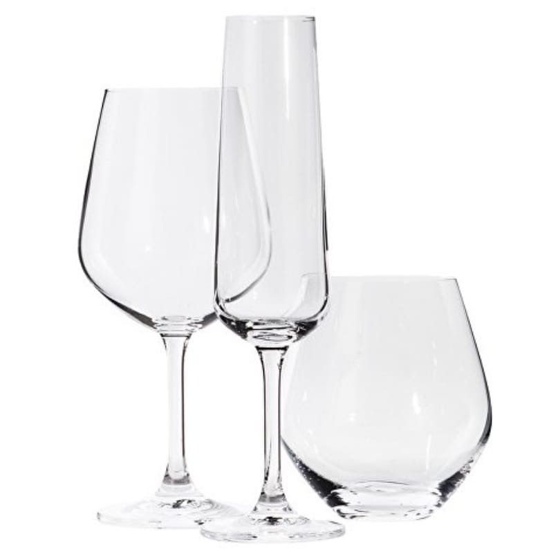 Set 18 pahare din Cristal Pentru Vin Spumant, Cockteil si diferite tipuri de bauturi