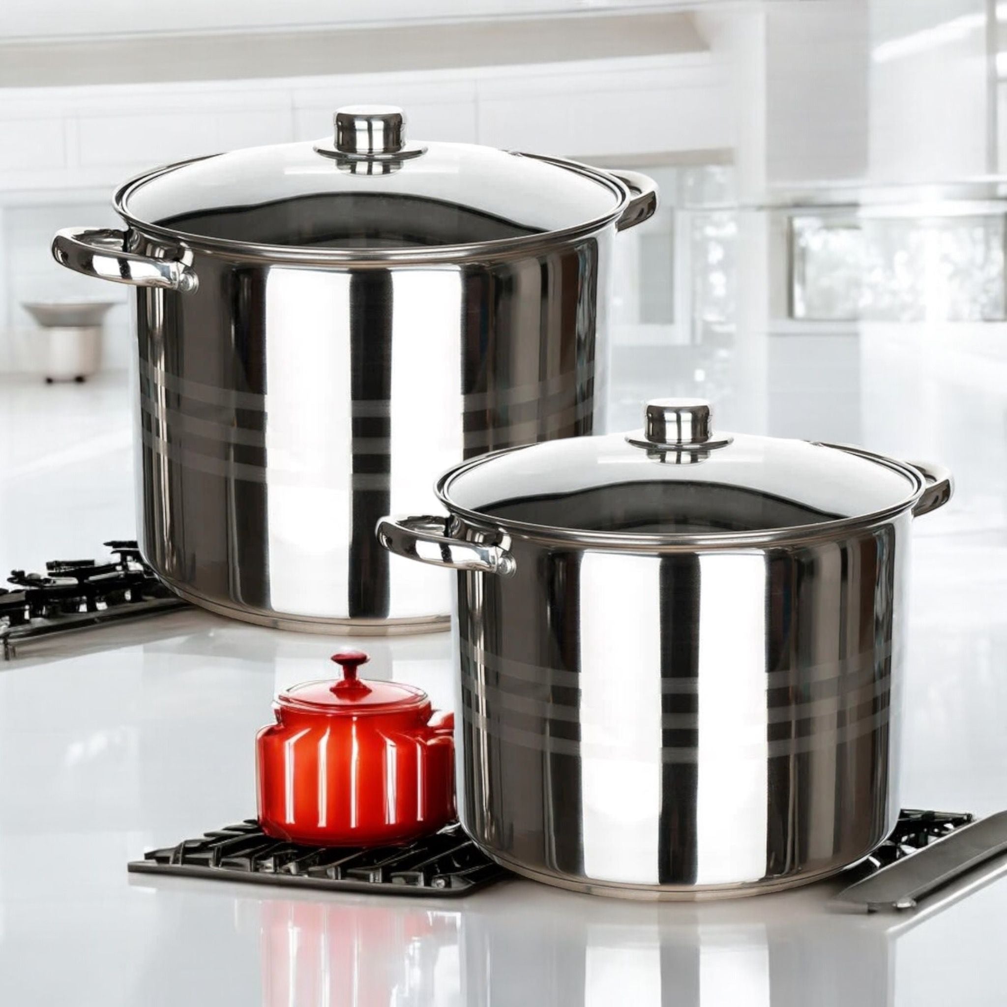 Set oale inox cu capac 7 si 9 litri Fund Multistrat Royalty Line Premi