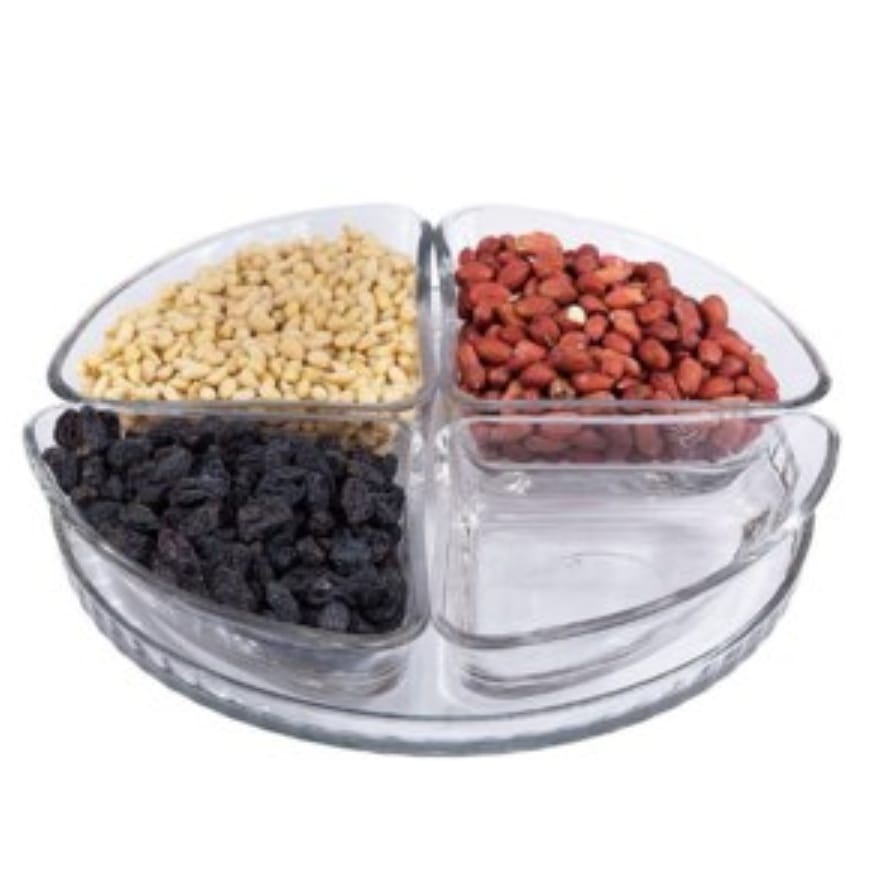 Set 4 boluri cu platou de sticla 200 ml Denis Kaveh terasa si evenimente