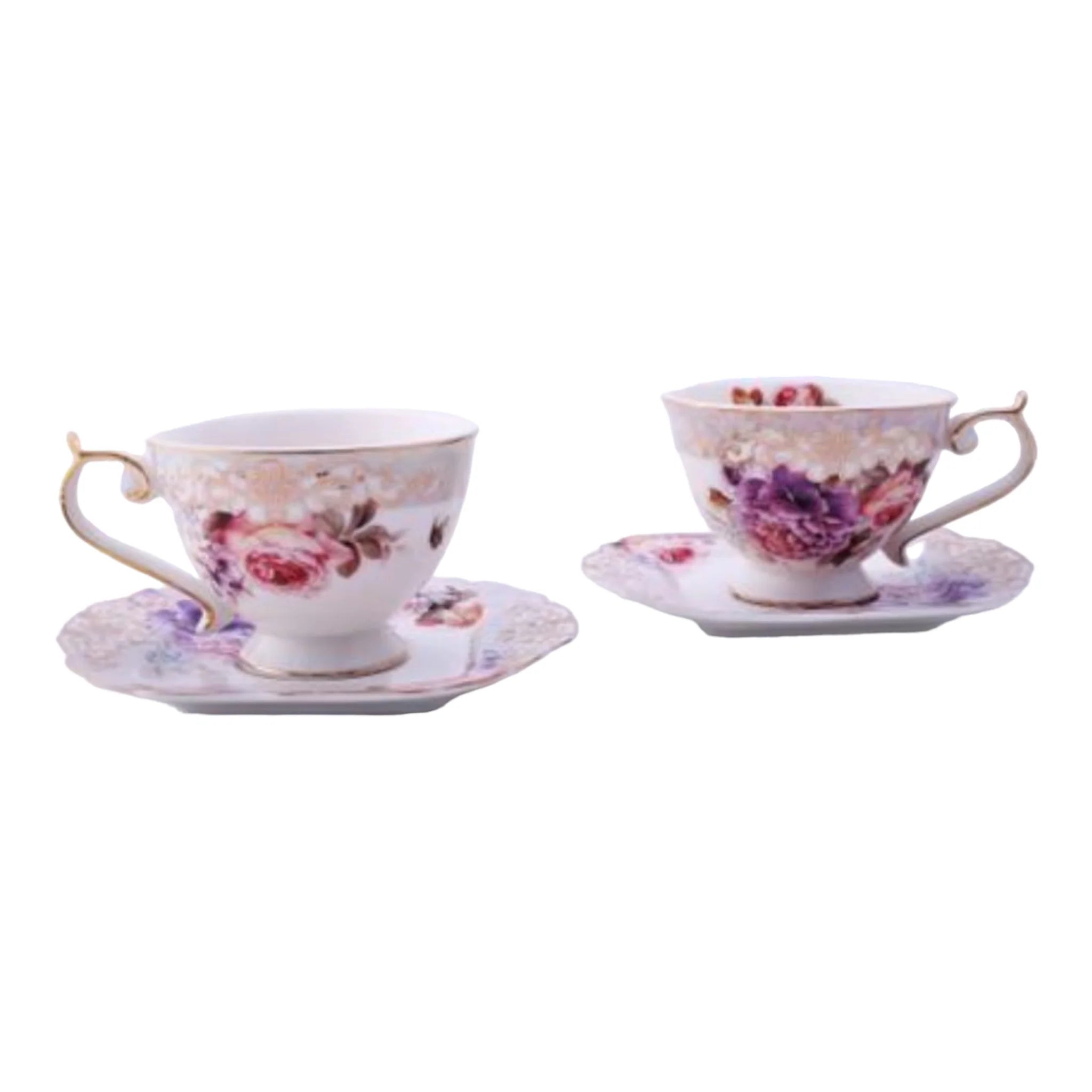 Set de 6 cesti cu 6 farfurioare si zaharnita Malooki, Luxury Collection 7514