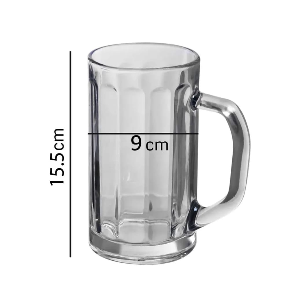 Set 6 halbe de bere din sticla 500 ml terasa piscina evenimente CADOUL PERFECT