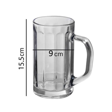 Set 6 halbe de bere din sticla 500 ml terasa piscina evenimente CADOUL PERFECT