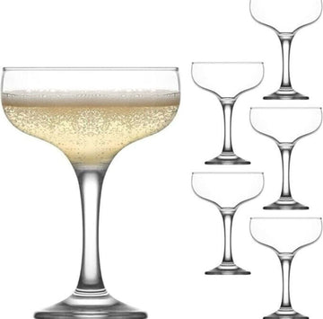 Set 6 pahare Cocktail Vin spumant Desert 235 ml LAV Misket  Eleganță și Versatilitate pentru Servirea Băuturilor Fine