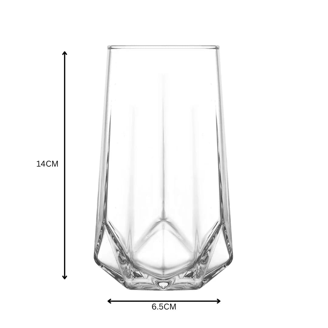 Set 6 pahare înalte apa vin bere suc Valeria LAV sticlă de 460 ml TERASA PISCINA EVENIMENTE CADOUL PERFECT