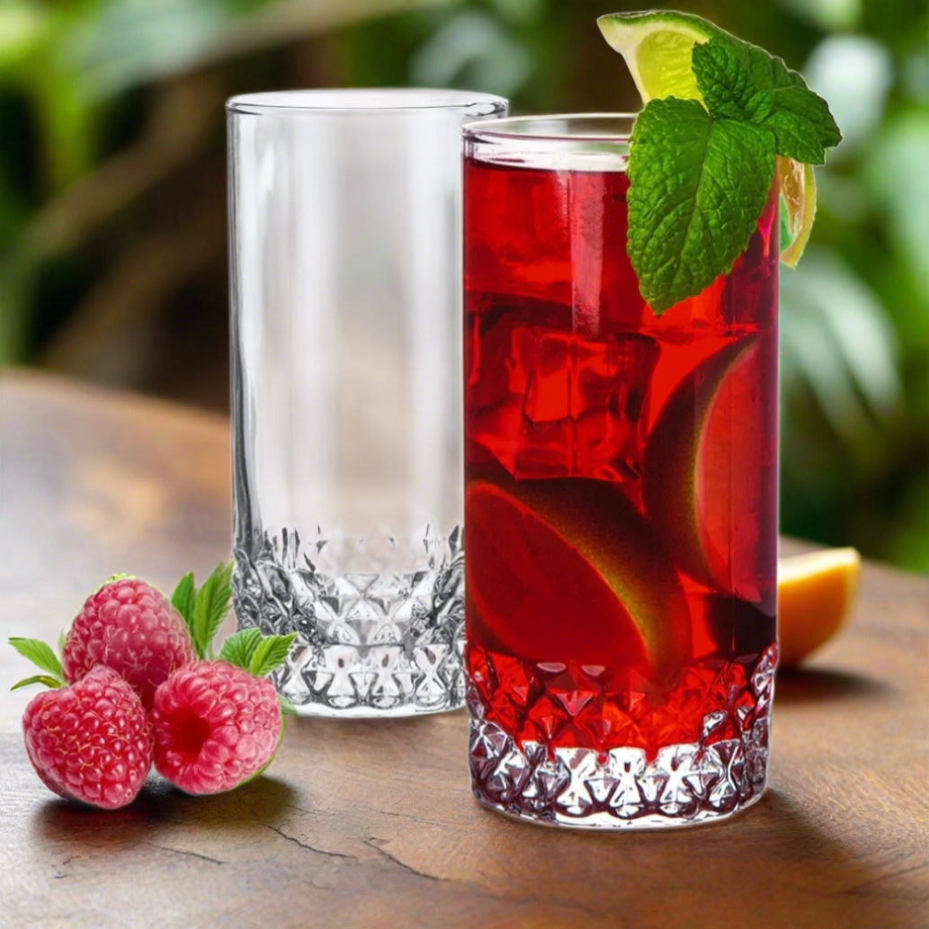 Set 6 pahare apa suc vin bere sticla Long Drink Pasabahce Valse 440 ml