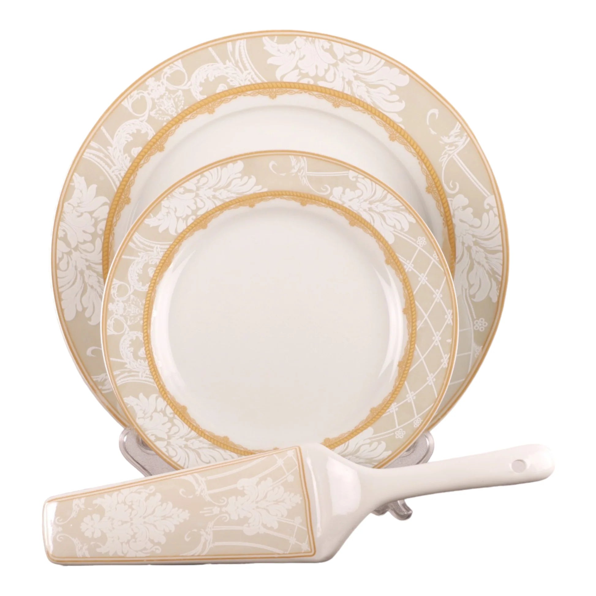 Set de tort Malooki8 piese portelan model romanesc 039G