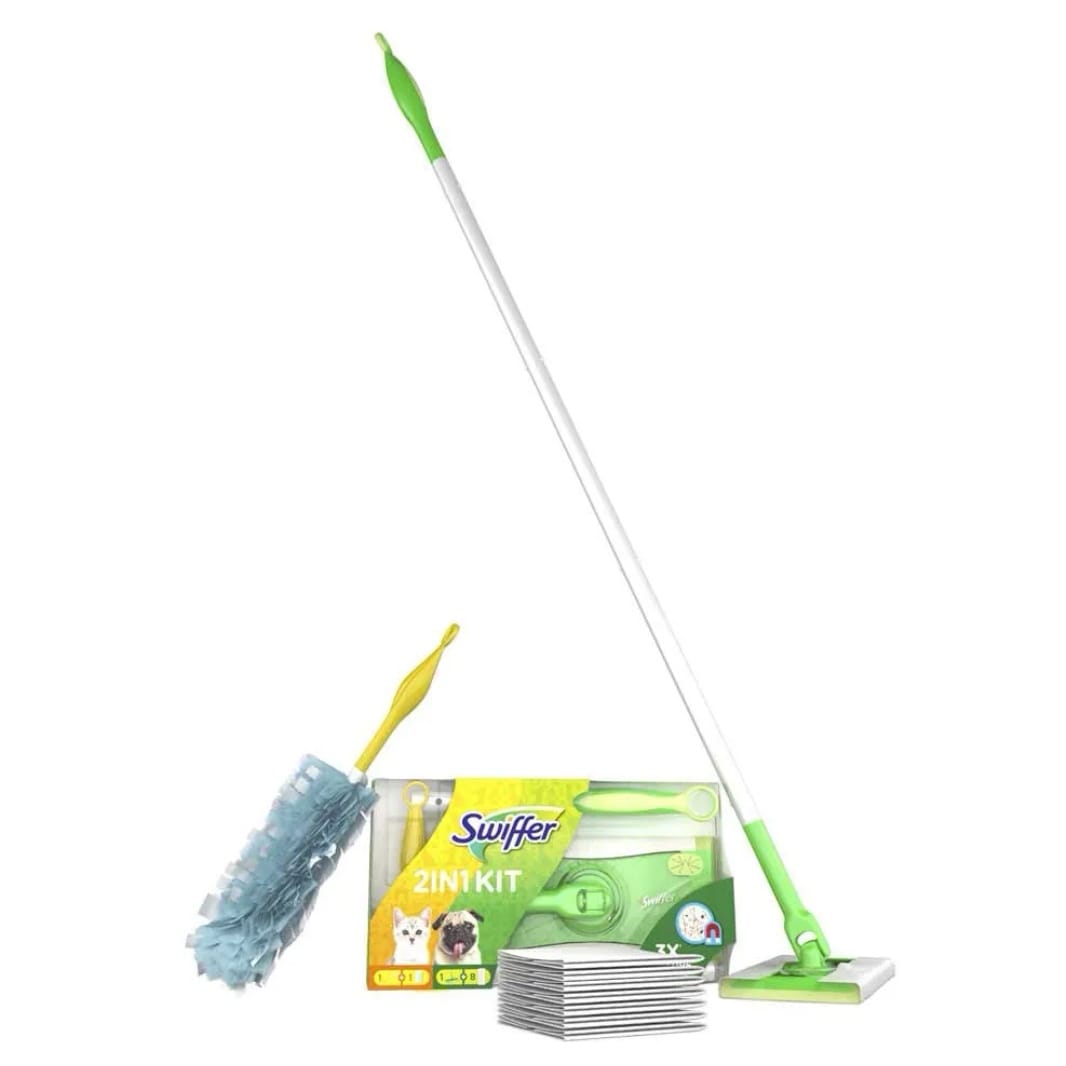 Set Mop Swiffer Uscat si Umed 2 in 1 - Swiffer Trap & LockDirt