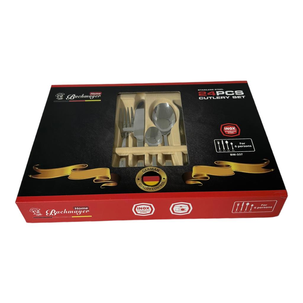 Set Tacamuri 24 piese Bachmayer, pentru 6 persoane BM-337, Inox