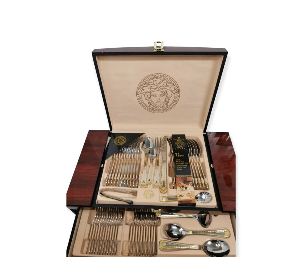 Set tacâmuri 72 piese, 12 persoane, quality gold LIMITED EDITION LV-9722