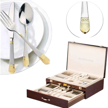 Set tacamuri (Versace)12 persoane 72 piese inox Bachmayer BM-7883