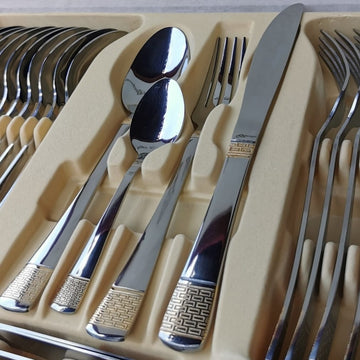 Set tacamuri 12 persoane 72 piese Limited Edition otel inoxidabil LV 1004 Cadoul perfect