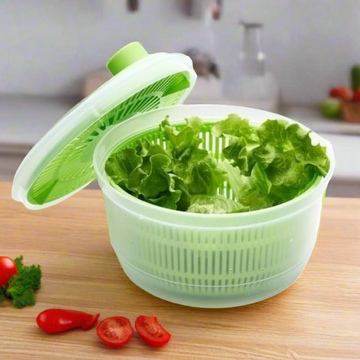 Strecuratoare  pentru salata 4,5 L cu centrifuga Verde