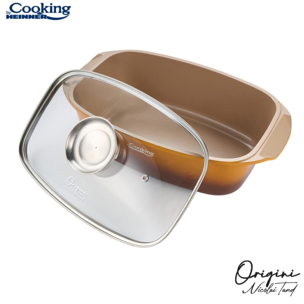 Tava cu capac cuptor 5,3 litri Cooking by Heinner Origini Chef Nicolai Tand  invelis ceramic 39 x 22.5 x 11 cm Gatit sanatos