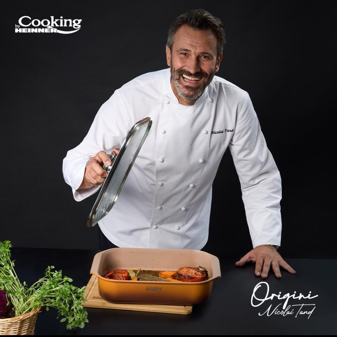 Tava cuptor Cooking by Heinner Origini Chef Nicolai Tand  invelis ceramic 39 x 26 x 8.5 CM 6 litri gătit sanatos