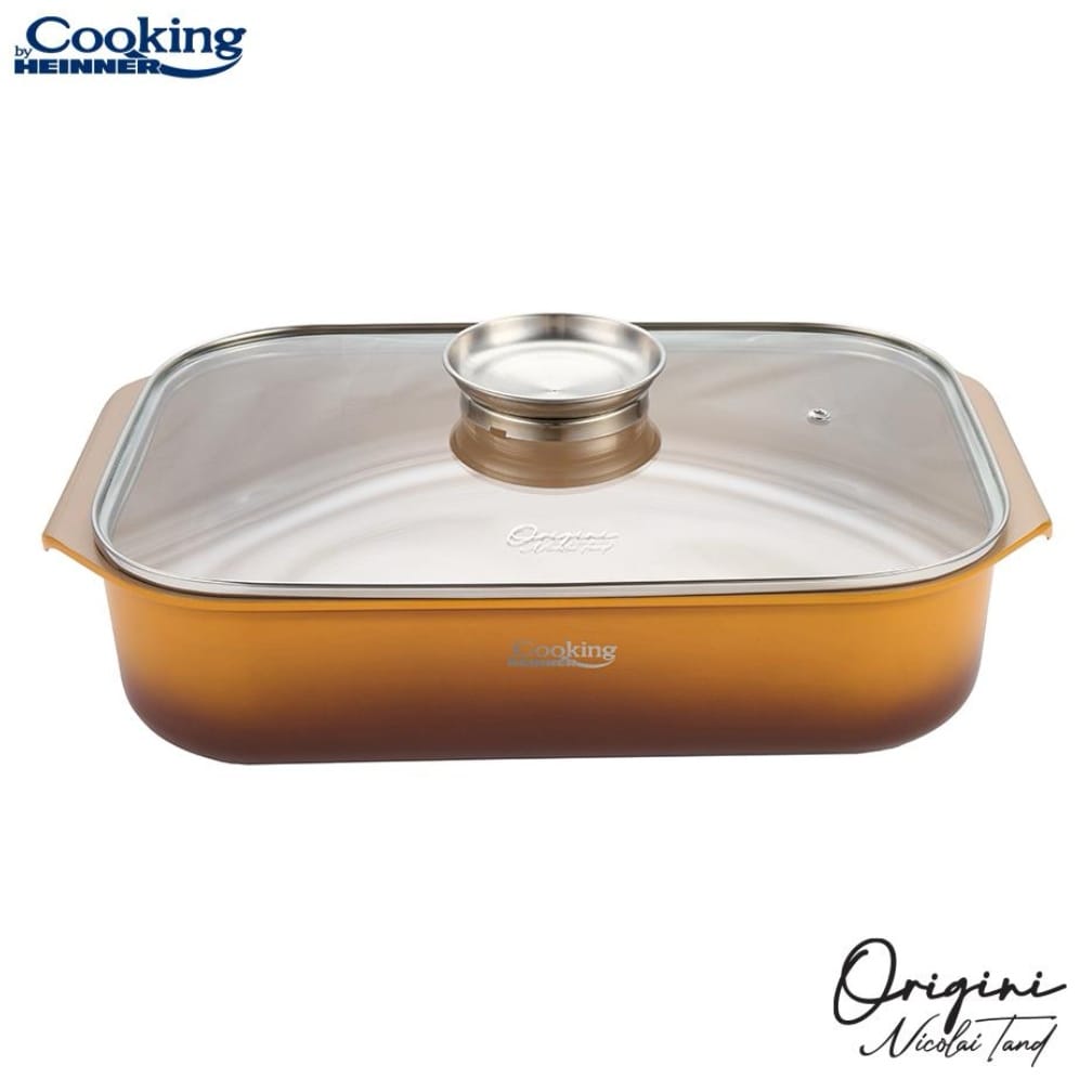 Tava cuptor Cooking by Heinner Origini Chef Nicolai Tand aluminiu turnat, invelis ceramic, 39 x 26 x 8.5 CM, 6 L