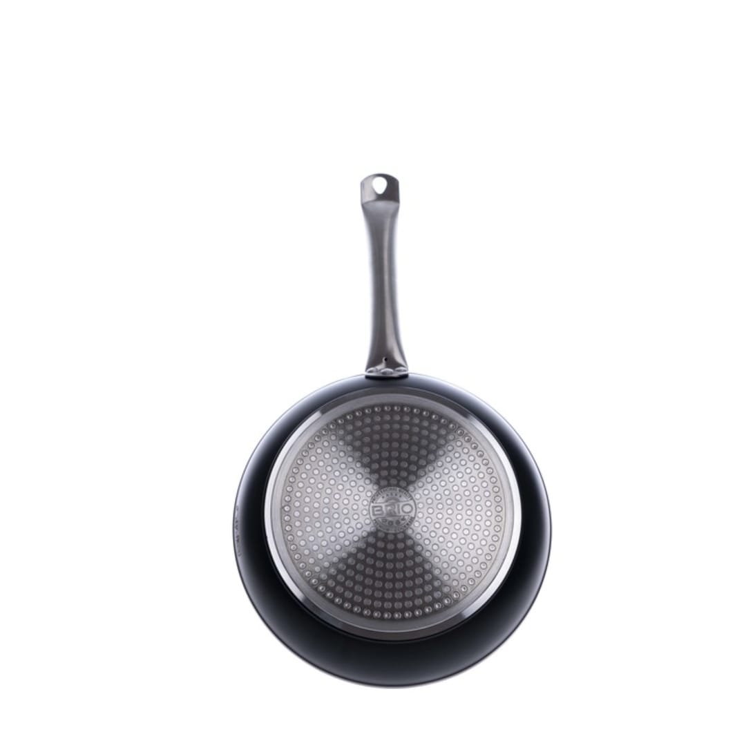 Tigaie clatite profesionala cu interior marmura Brio 24 cm